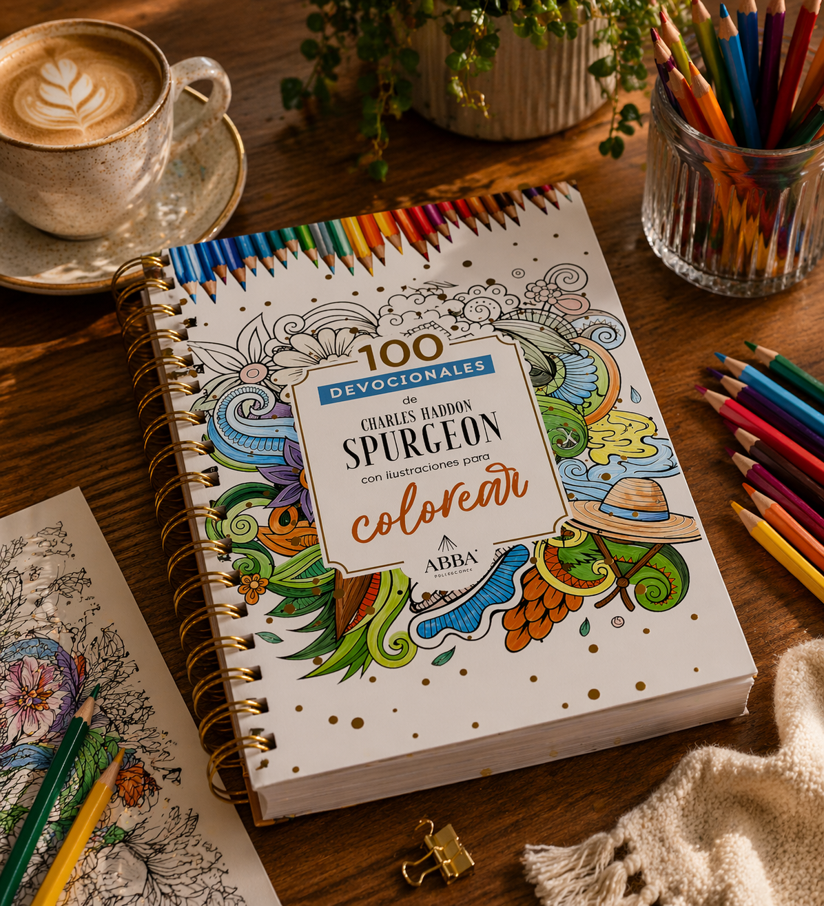 100 Devocionales para colorear: Charles Haddon Spurgeon (Free Shipping)