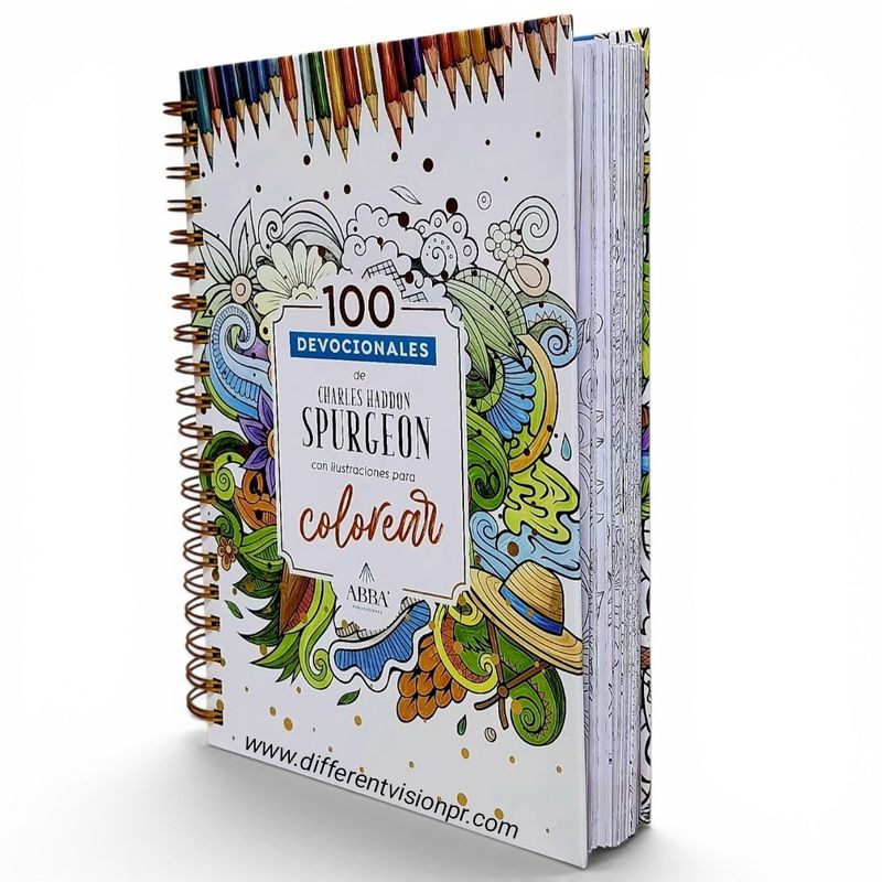 100 Devocionales para colorear: Charles Haddon Spurgeon (Free Shipping)