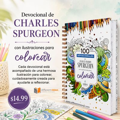 100 Devocionales para colorear: Charles Haddon Spurgeon (Free Shipping)