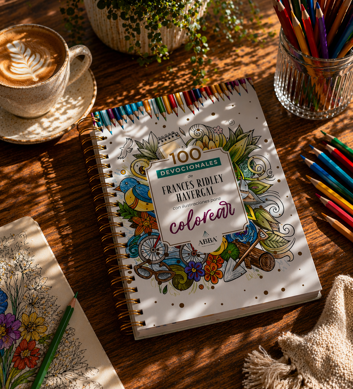 100 Devocionales para colorear: Francis Ridley Havergal (Free Shipping)
