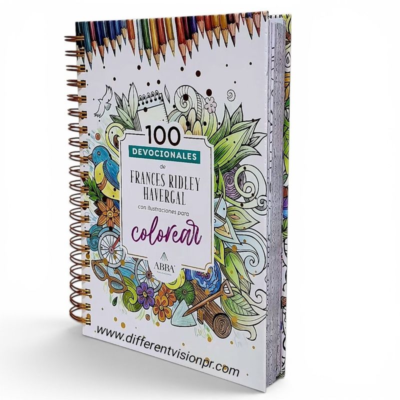 100 Devocionales para colorear: Francis Ridley Havergal (Free Shipping)