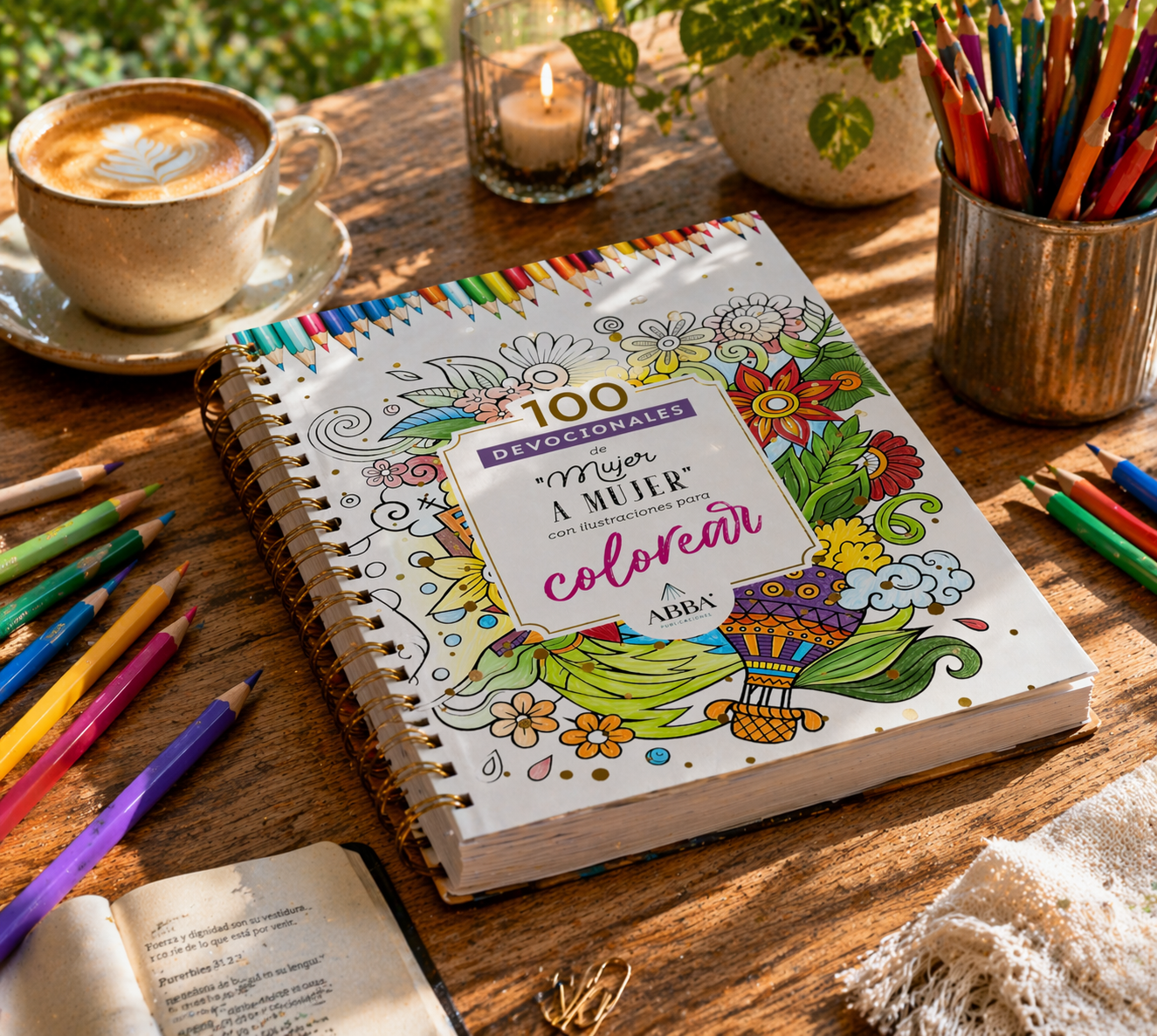 100 Devocionales para colorear: De Mujer a Mujer (Free Shiping)