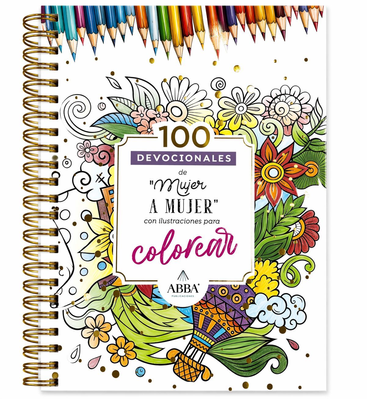 100 Devocionales para colorear: De Mujer a Mujer (Free Shiping)