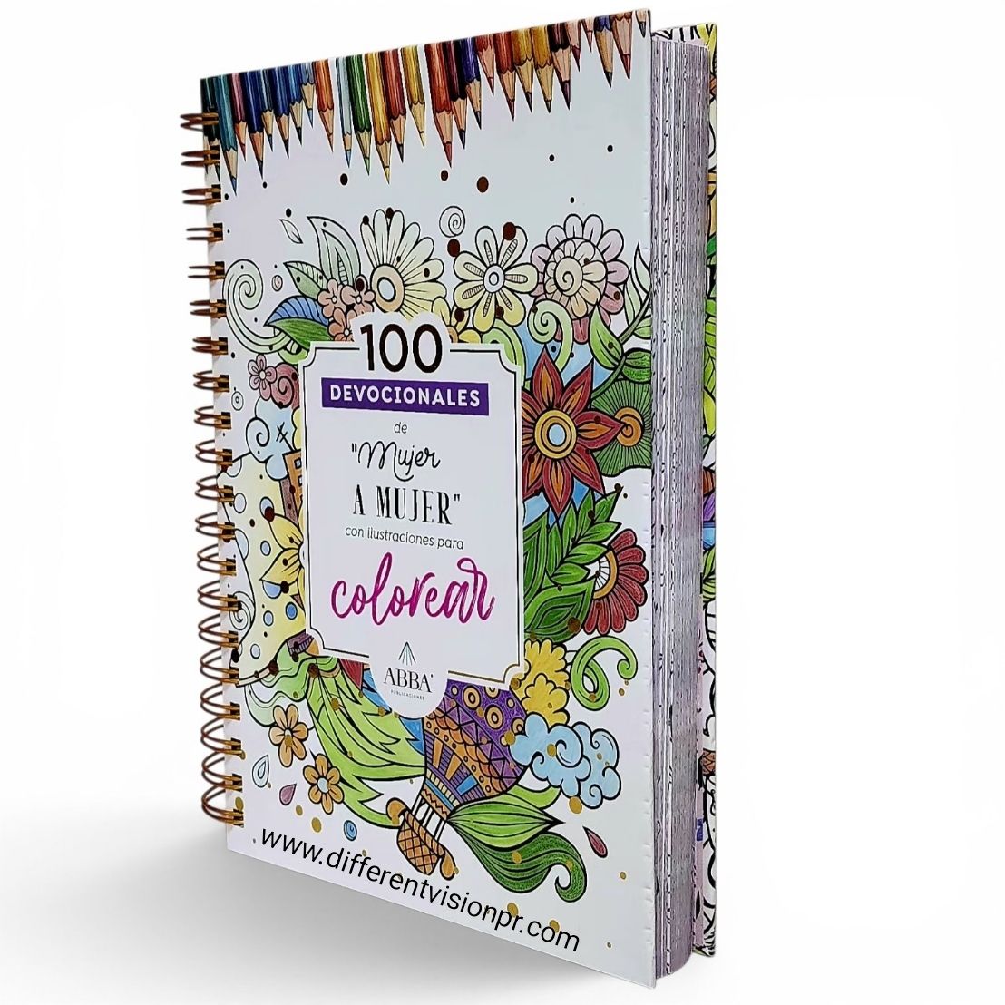 100 Devocionales para colorear: De Mujer a Mujer (Free Shiping)
