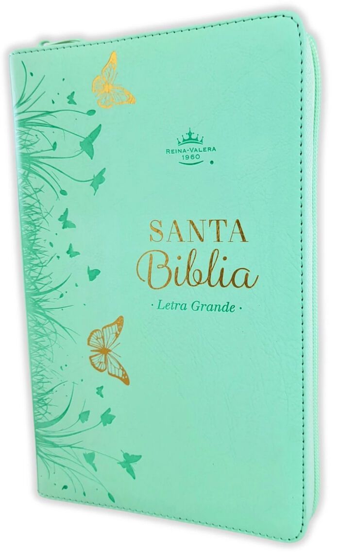 Biblia RV60, Verde Menta con cierre (Free Shipping)