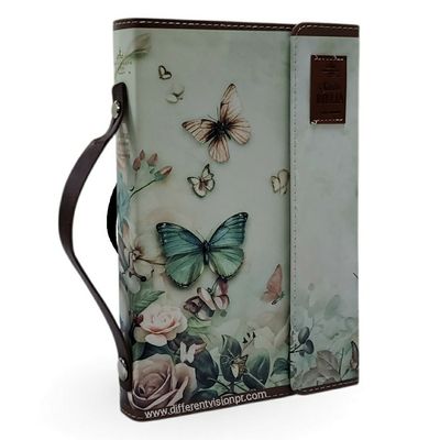 Biblia RVR60 Tamaño manual con broche y asa. Floral con mariposas (Free Shipping) Biblia RVR60 Tamaño manual con broche y asa. Floral con mariposas (Free Shipping)