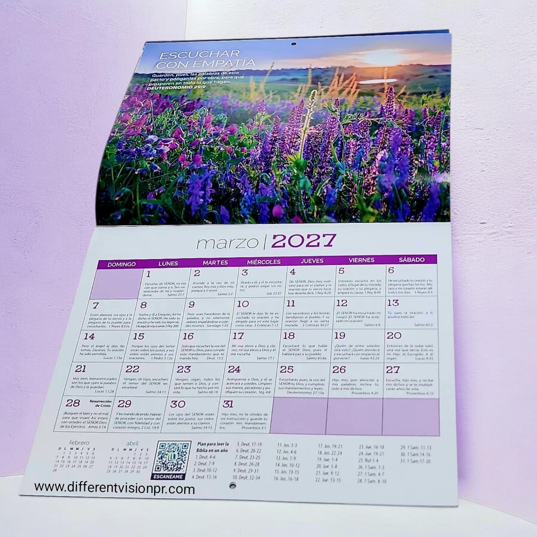 Calendario 2027 Hábitos para una vida abundante