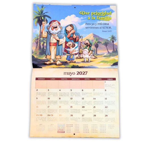 Calendario 2027 Infantil:  Hábitos para una vida abundante
