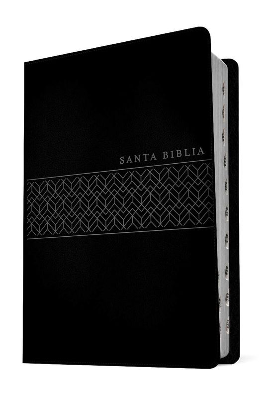Santa Biblia NTV, Edición manual, letra gigante, SentiPiel, Negro, Índice (Free Shipping)