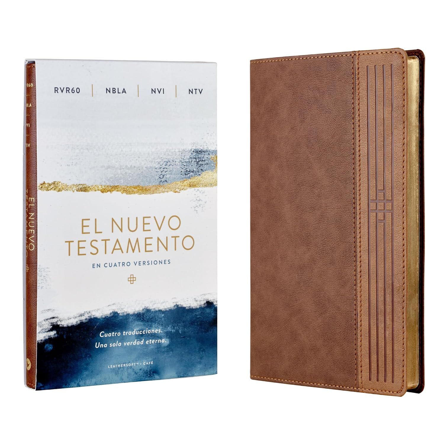El Nuevo Testamento en cuatro versiones, (RVR60, NBLA, NVI, NTV), Leathersoft, Café: Cuatro traducciones (Free Shipping) El Nuevo Testamento en cuatro versiones, (RVR60, NBLA, NVI, NTV), Leathersoft, Café: Cuatro traducciones (Free Shipping)