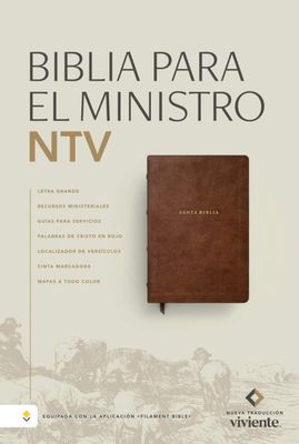 Biblia NTV para el ministro SentiPiel, Café (Free Shipping)