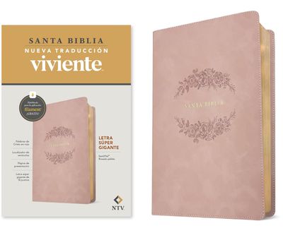 Biblia NTVletra súper gigante, Rosado pálido (Free Shipping)