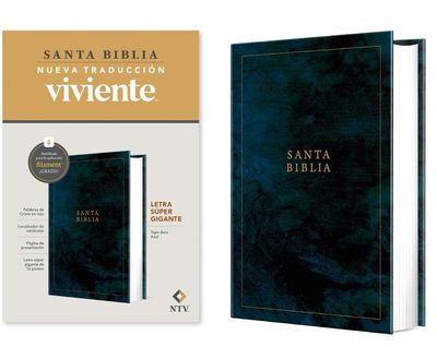 Biblia NTV letra súper gigante NTV  Tapa dura, Azul (Free Shipping)