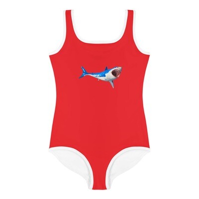 Red Shark Kids Swimsuit