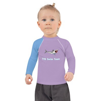 Kids Shark Swim Shirt (Purple)