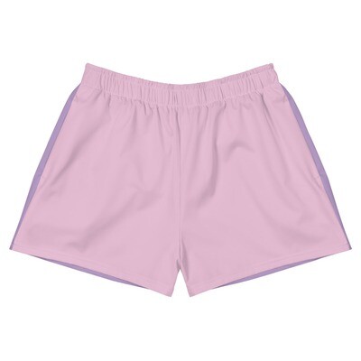 Women's Athletic Short Shorts (Pink/Purple)