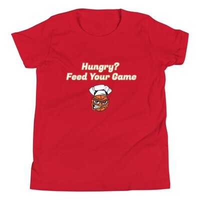 Hungry? Youth T-Shirt (White/Orange)