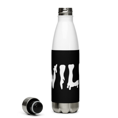 Stainless Steel Water Bottle (Black/White)