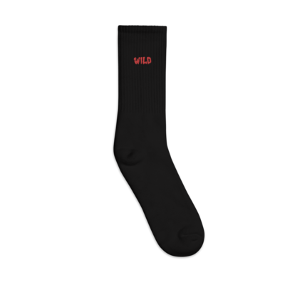 Embroidered socks (Red)