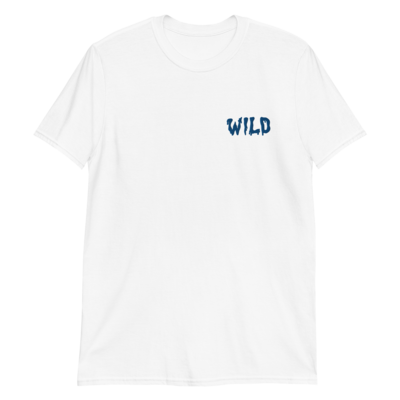 Embroidered Unisex T-Shirt (Blue Wild)