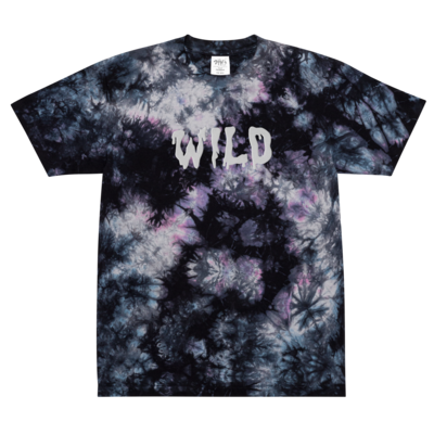 Oversized Tie-Dye Embroidered T-shirt (White)