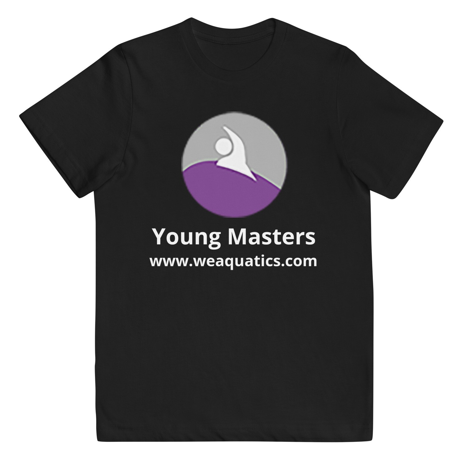 Young Masters Swim Team Tee, Color: Black, Size: XS
