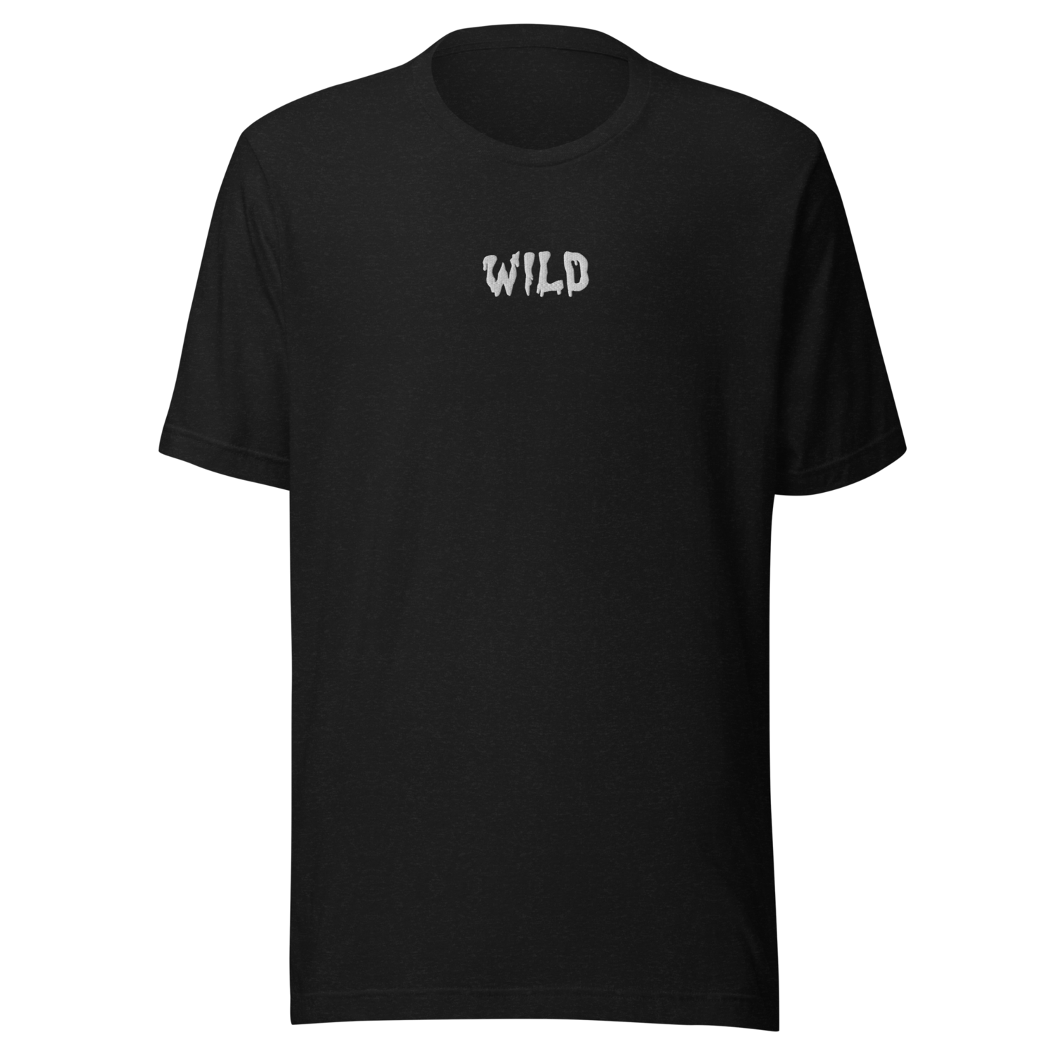 Embroidered Wild Shirt (White) , Color: Black Heather, Size: XS