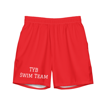 Men's swim trunks (red/white)