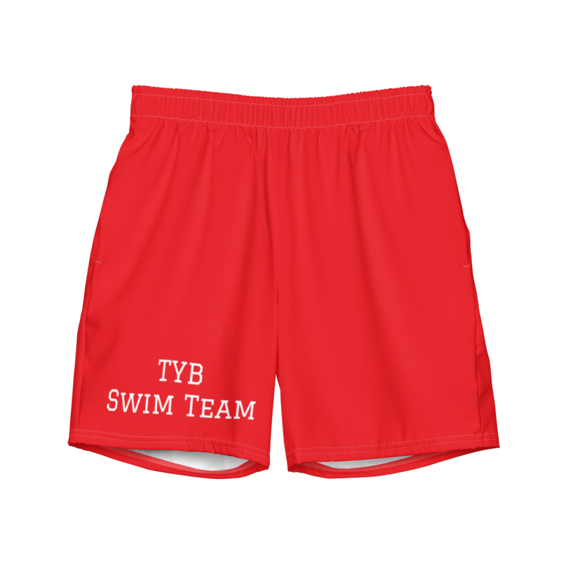 Men's swim trunks (red/white)