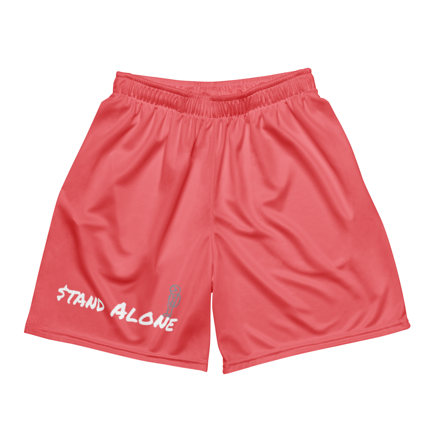 Unisex Mesh Shorts (White)