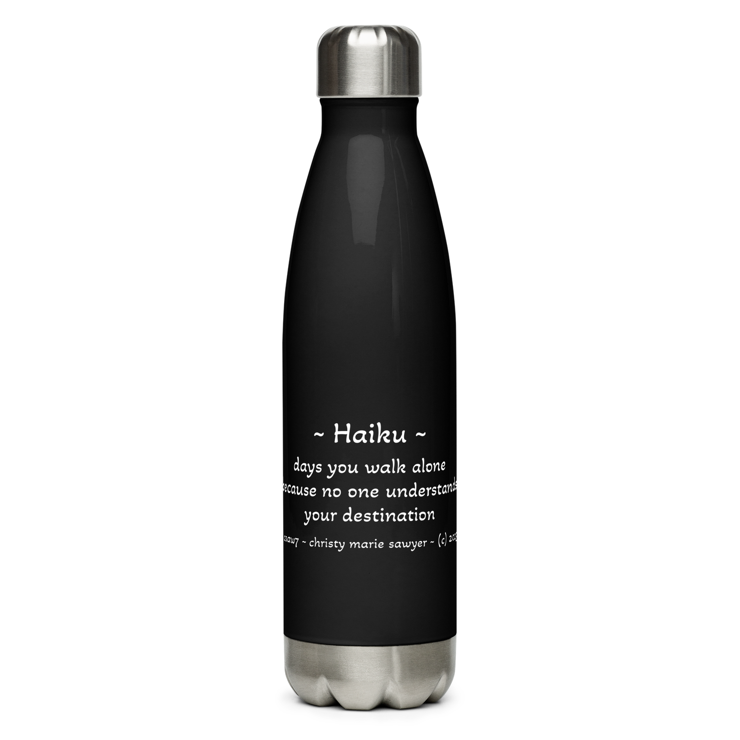 Stainless Steel Water Bottle (Black)