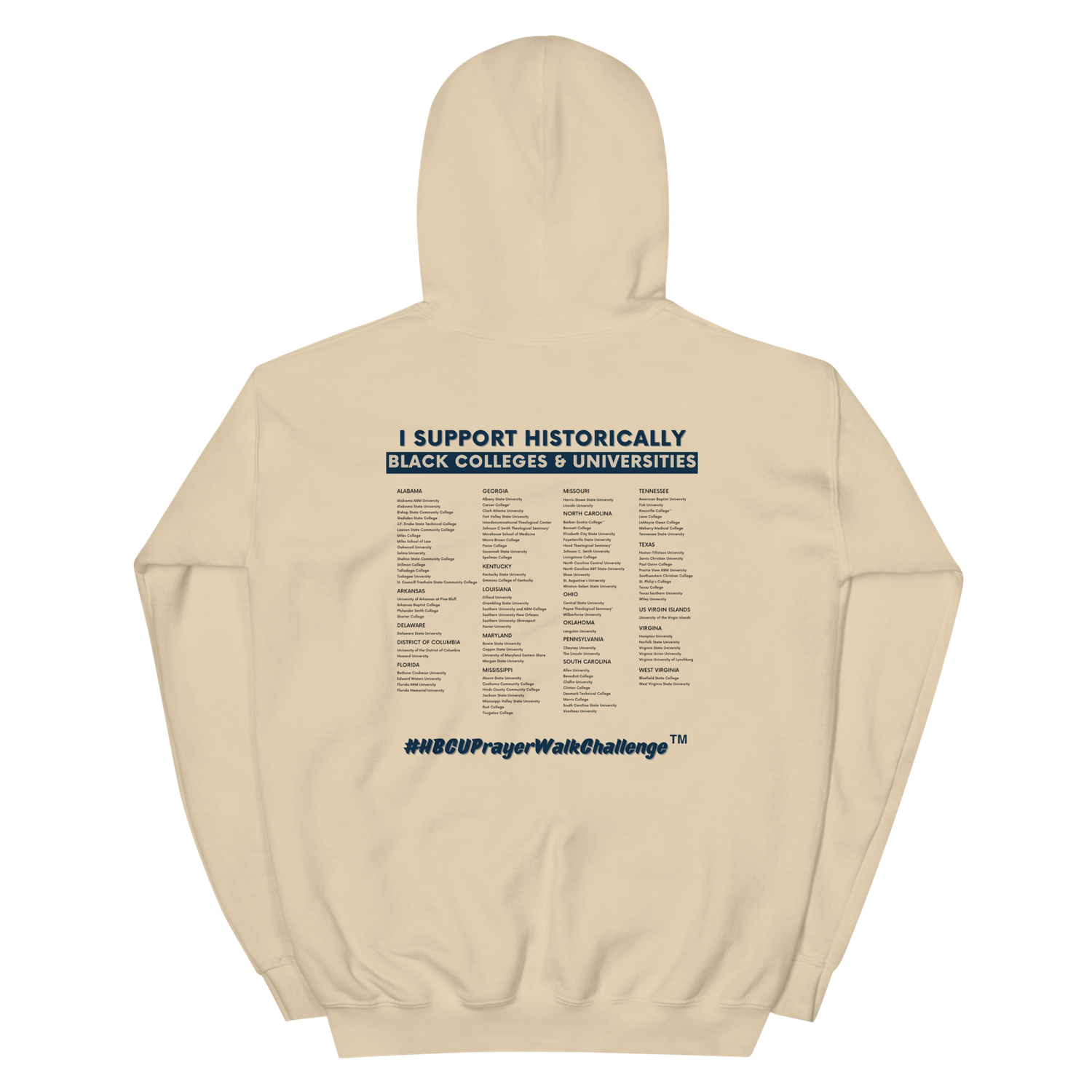 All HBCU’s - Prayer Walk Hoodie (Tan)