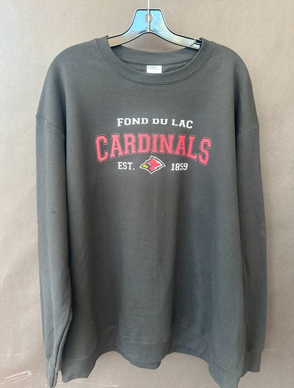 Black Cardinal Crewneck