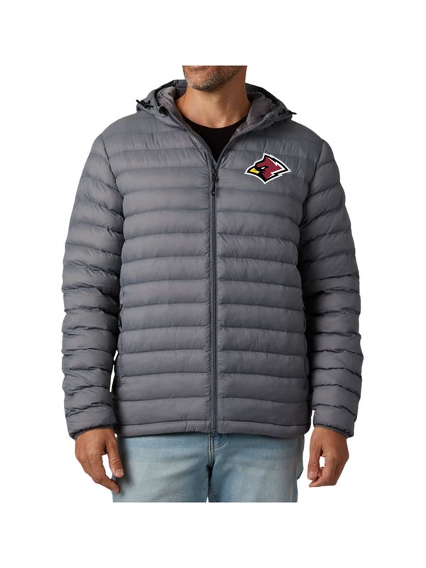 Mens Light Grey Coat with Hood