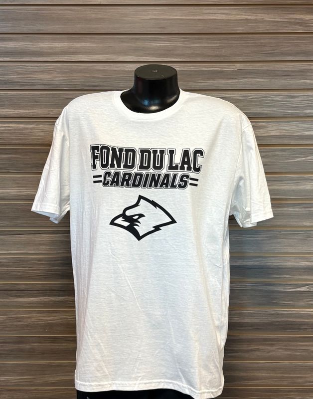 White Fond du Lac Cardinals T-Shirt