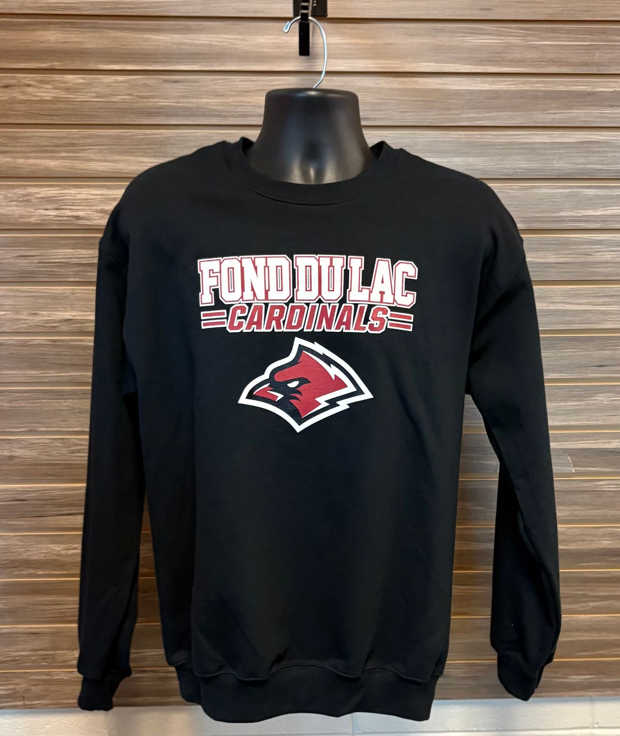 Black Cardinal Crewneck