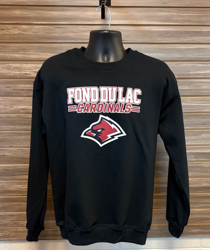 Black Cardinal Crewneck