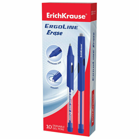 Ручка стираемая гелевая 0.7мм ERICH KRAUSE "ErgoLine Erase" 41545 синяя