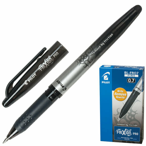 Ручка стираемая гелевая 0.7мм PILOT "Frixion Pro" BL-FRO-7 черная