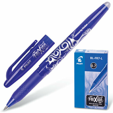 Ручка стираемая гелевая 0.7мм PILOT BL-FR-7 синяя