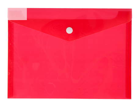 Папка-конверт с кнопкой А5 180 мкм CALLIGRATA 3258452 красная