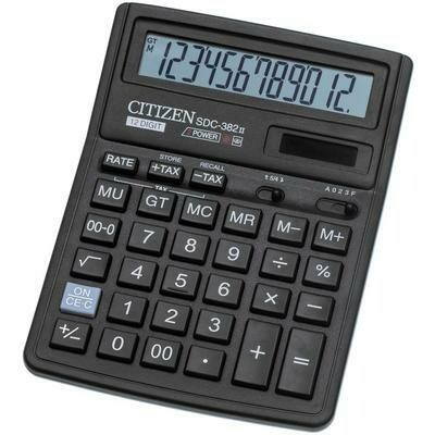 Калькулятор Citizen SDC-382II 12 раз.