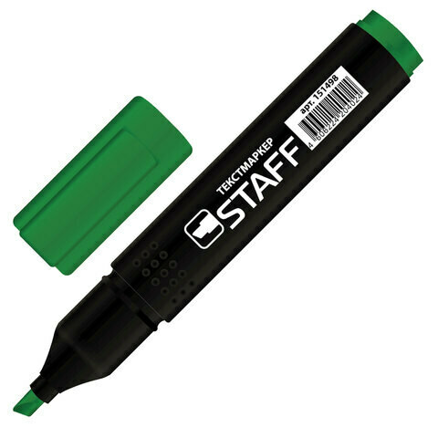 Текстмаркер 1-4 мм STAFF "Stick" 151498 зеленый