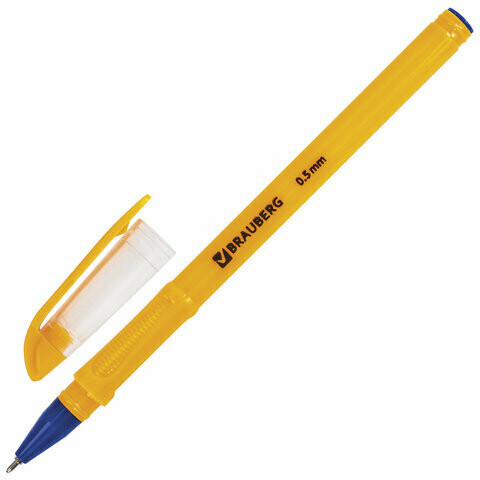 Ручка масляная 0.5мм BRAUBERG "Oil Sharp" 141532 синяя
