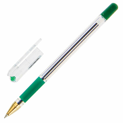 Ручка масляная 0.5мм MUNHWA "MC Gold" BMC-04 зеленая