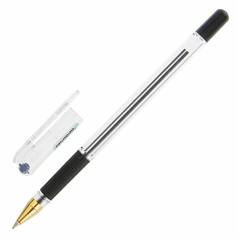 Ручка масляная 0.5мм MUNHWA "MC Gold" BMC-01 черная