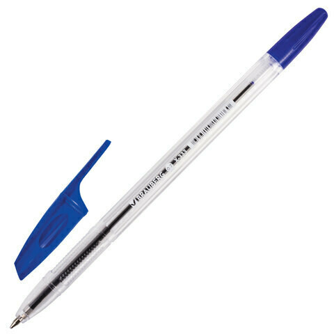 Ручка шариковая 0.7мм BRAUBERG X-333 142405 синяя