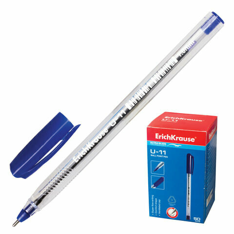 Ручка шариковая 1мм ERICH KRAUSE "U-11" 37052 синяя
