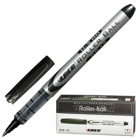Ручка-роллер 0.7мм LACO RB 12 141872 черная