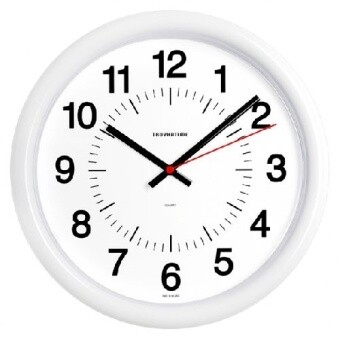 Часы настенные ЧАСПРОМ "Troyka Time" D24 370003320 белые